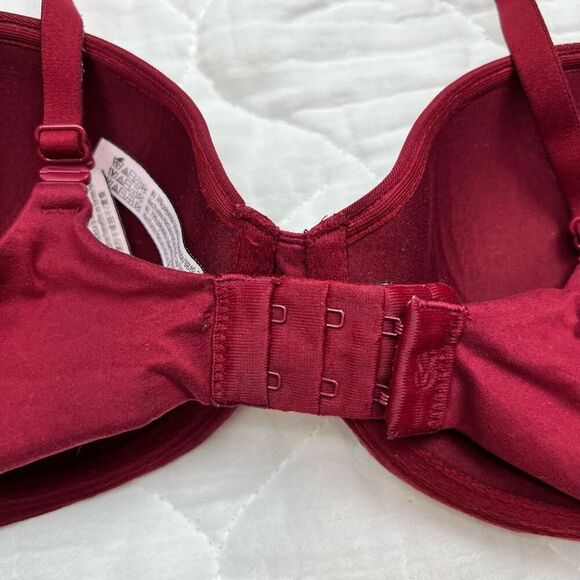 Victoria's Secret Women's Lined Demi Bra Red 34D T-Shirt Style - Picture 4 of 8